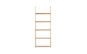 One step up shelf frontview on white background